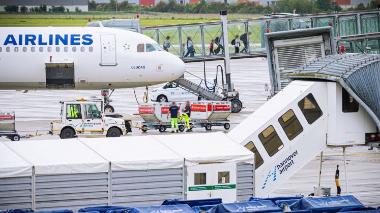 Afghanistan-Flug auf dem Flughafen Hannover-Langenhagen