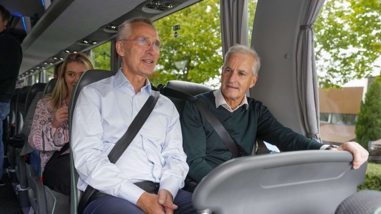 Jens Stoltenberg und Jonas Störe