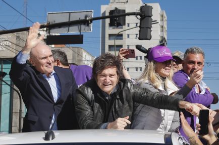 Javier Milei im Wahlkampf