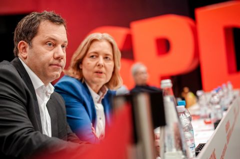 Lars Klingbeil und Bärbel Bas