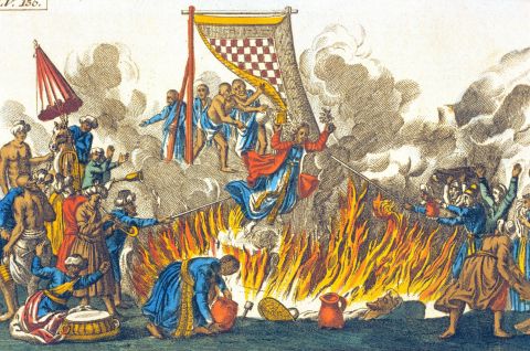 Witwenverbrennung in Indien