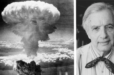 Atompilz über Nagasaki nach dem Abwurf der Atombombe Fat Boy / Der US-amerikanische Psychiater und Autor Robert Jay Lifton (1926 - 2025)
