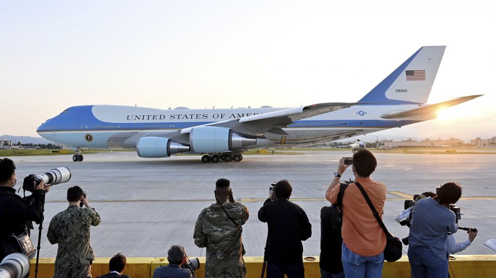 Air Force One mit Joe Biden an Bord