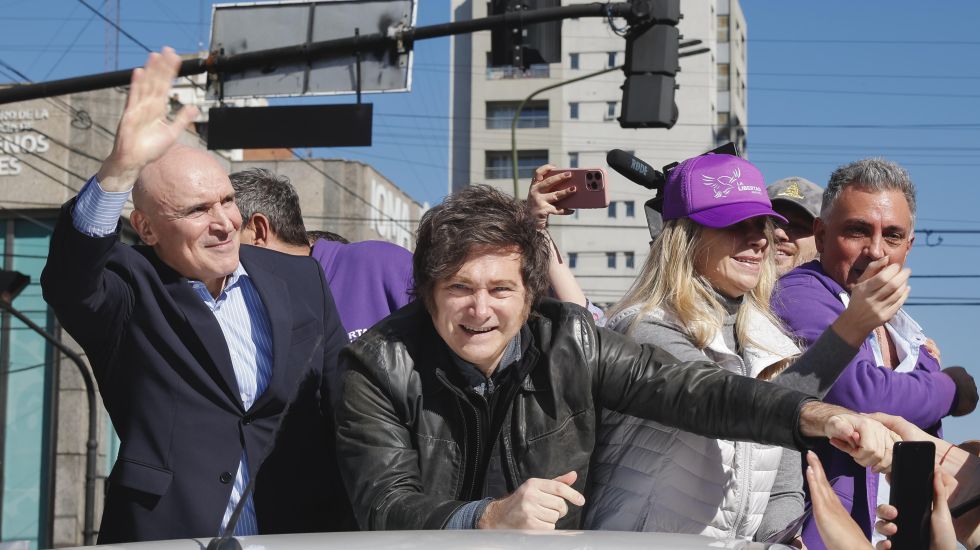 Javier Milei im Wahlkampf